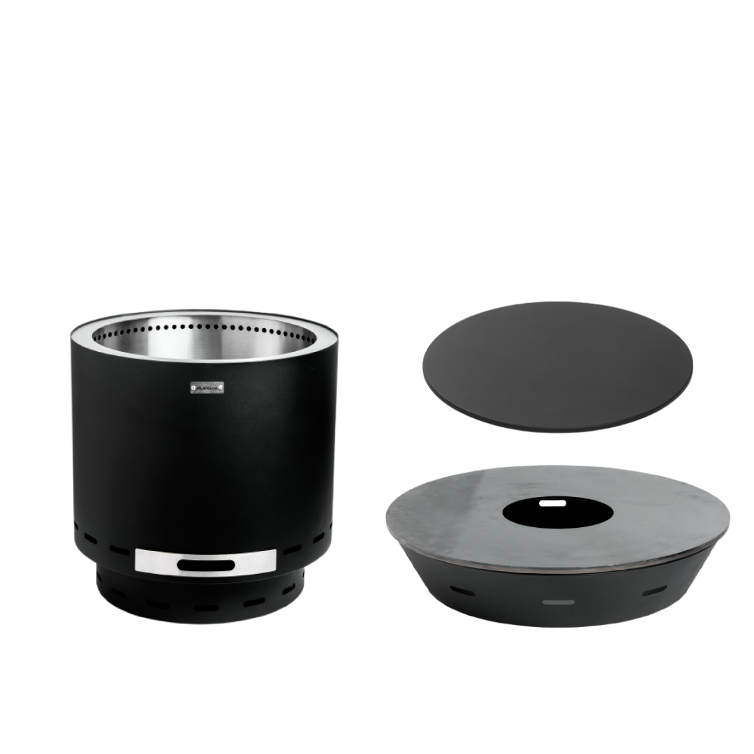 Set: Skara + Feuerplatten-Grill + Deckel