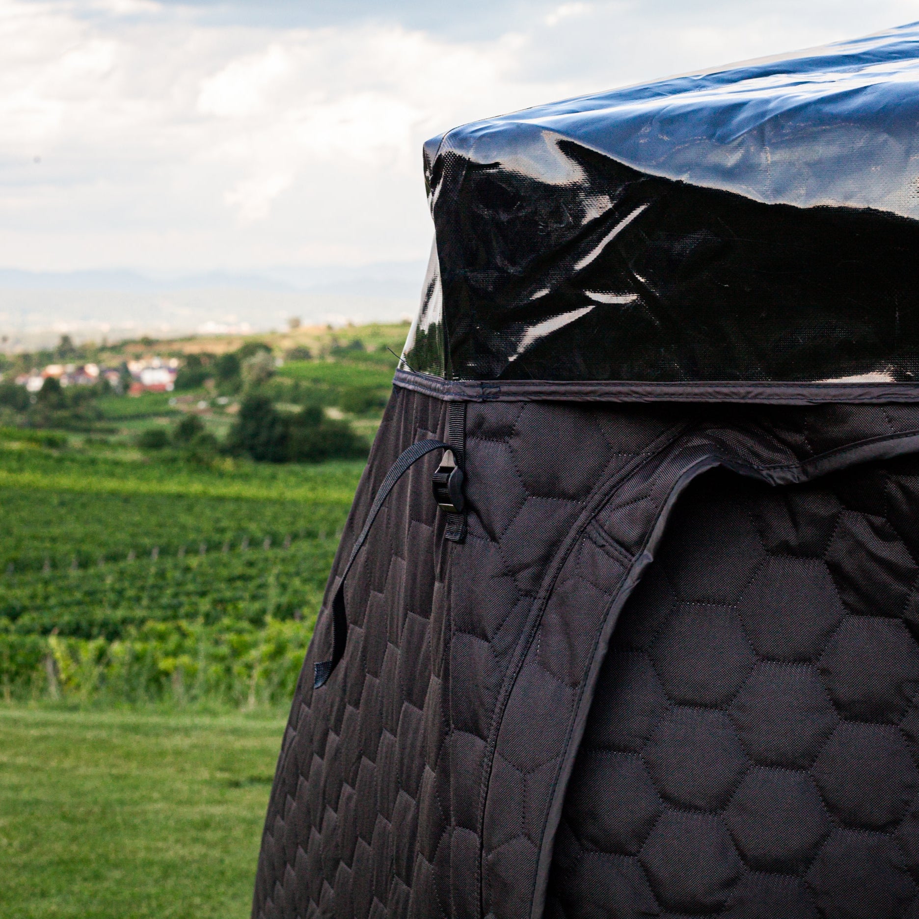 Protection contre la pluie pour tente sauna Isen