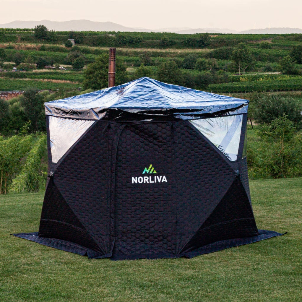 Regenschutz für Saunazelt Dalen