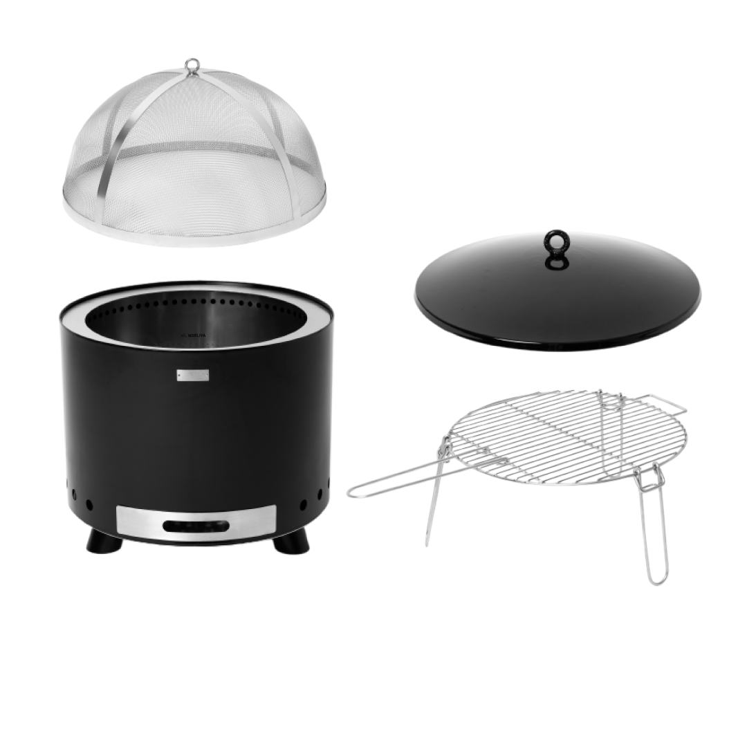 Set: Senja + Deckel + Grillrost + Funkenschutz