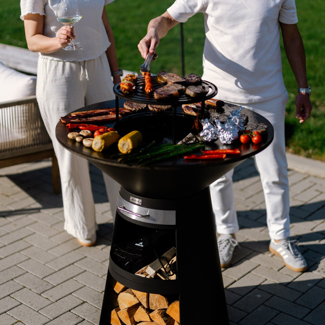 NORLIVA plancha barbecue, 80 cm