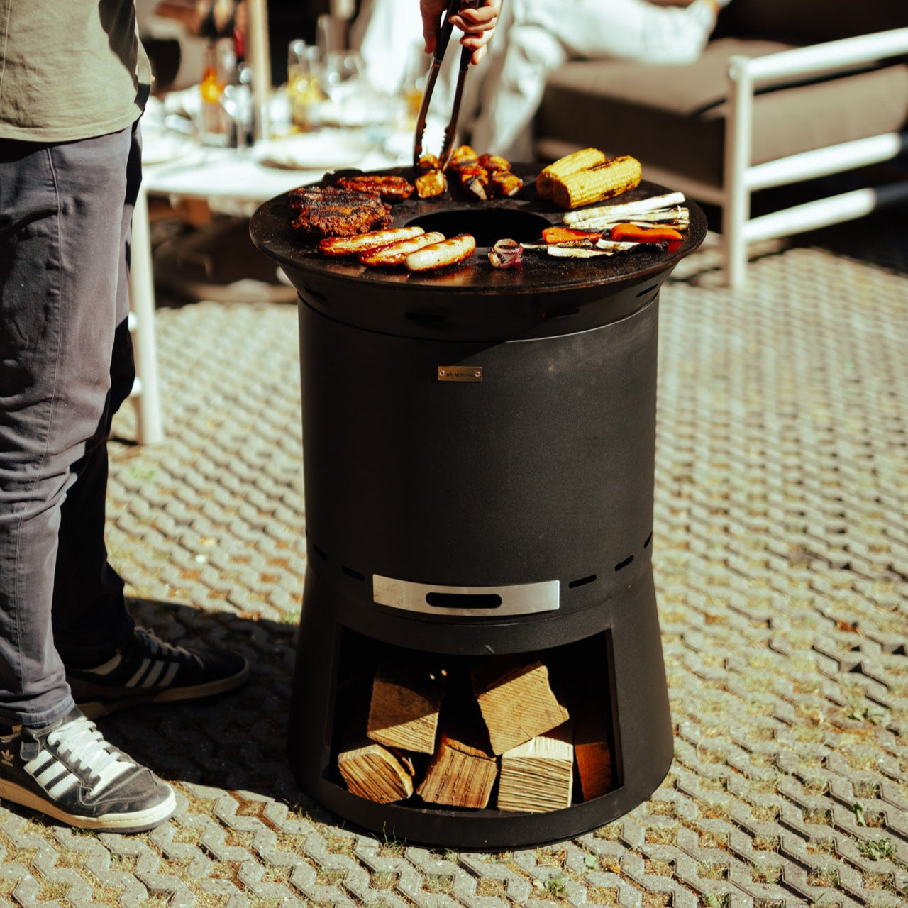 Set: Skara Pluss + Feuerplatten-Grill + Deckel