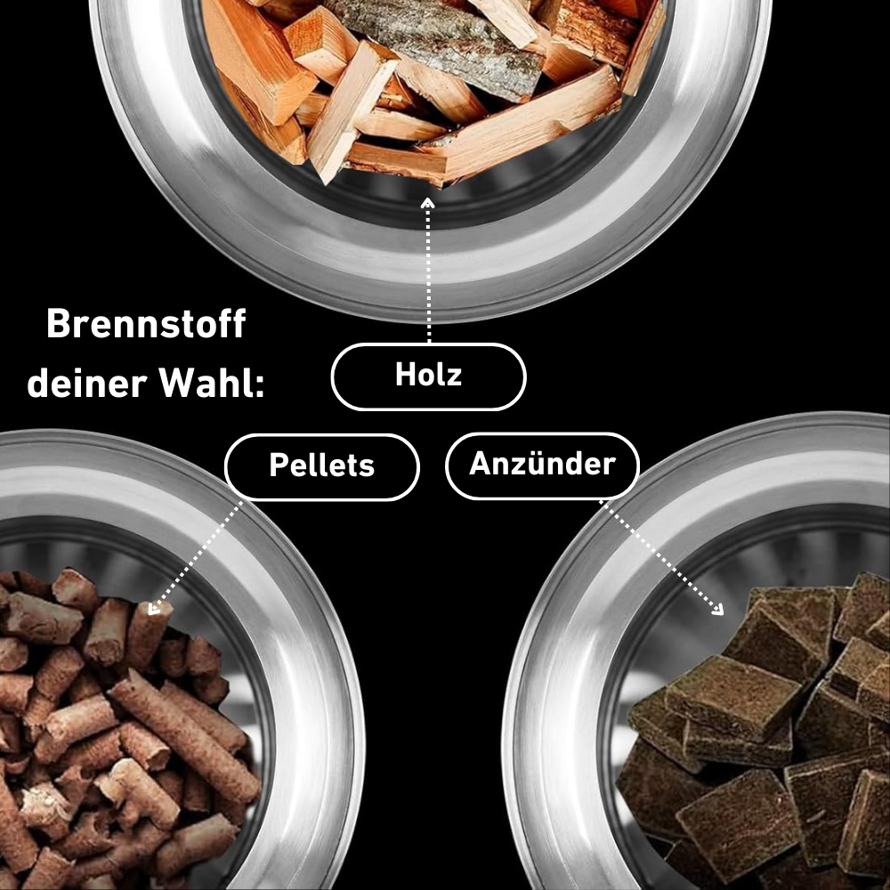 Cheminée de table sans fumée Lulea