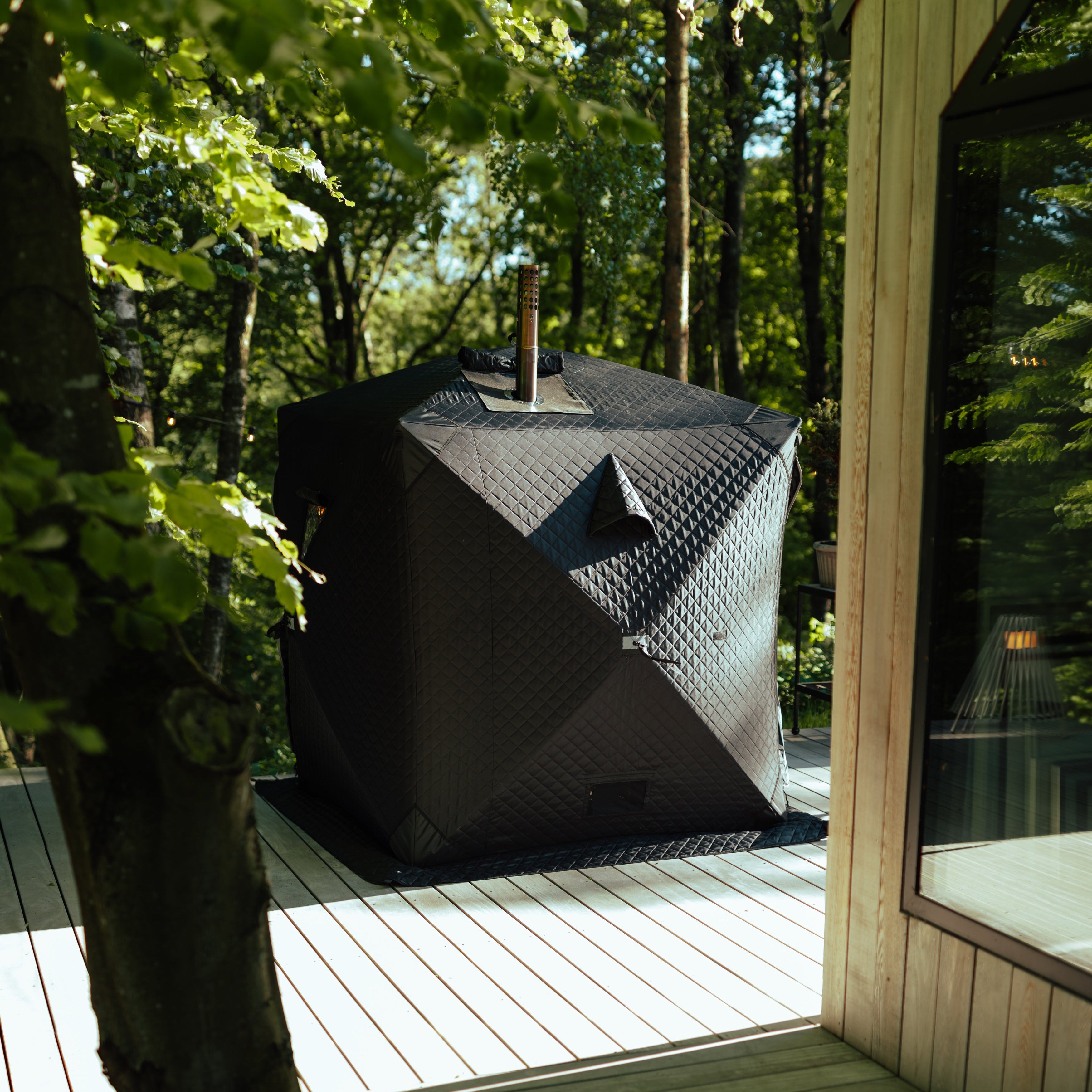 Tente sauna mobile Isen avec poêle à sauna