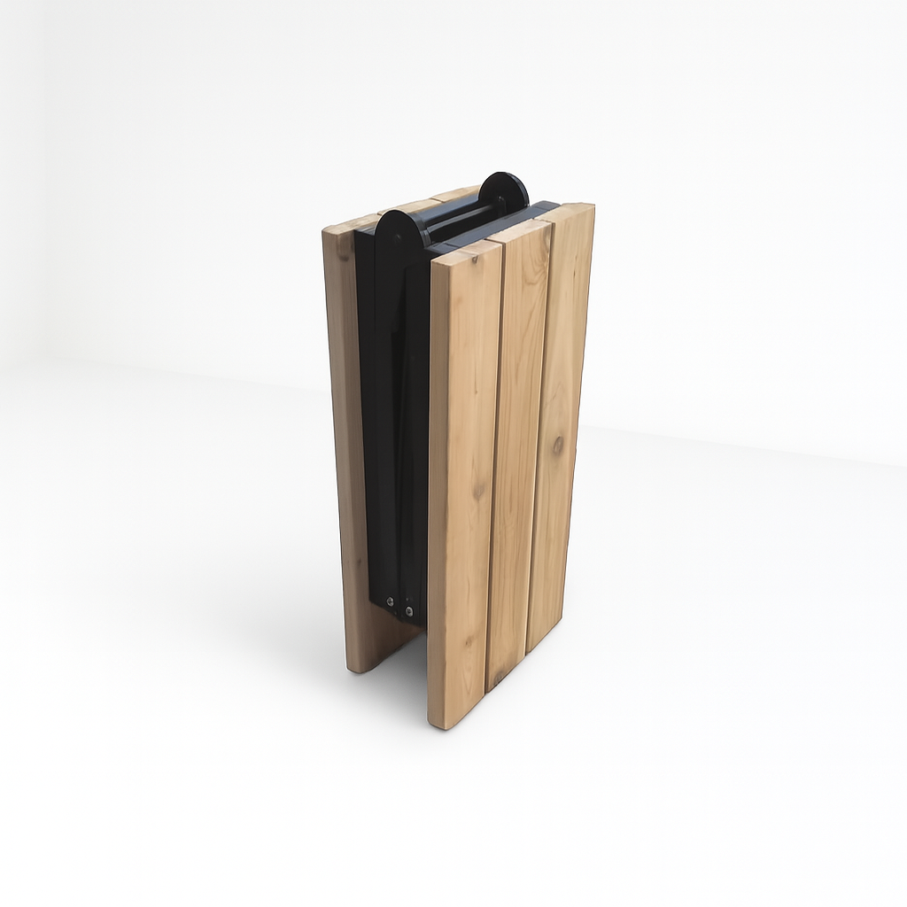 Saunabank aus Zedern-Holz, faltbar