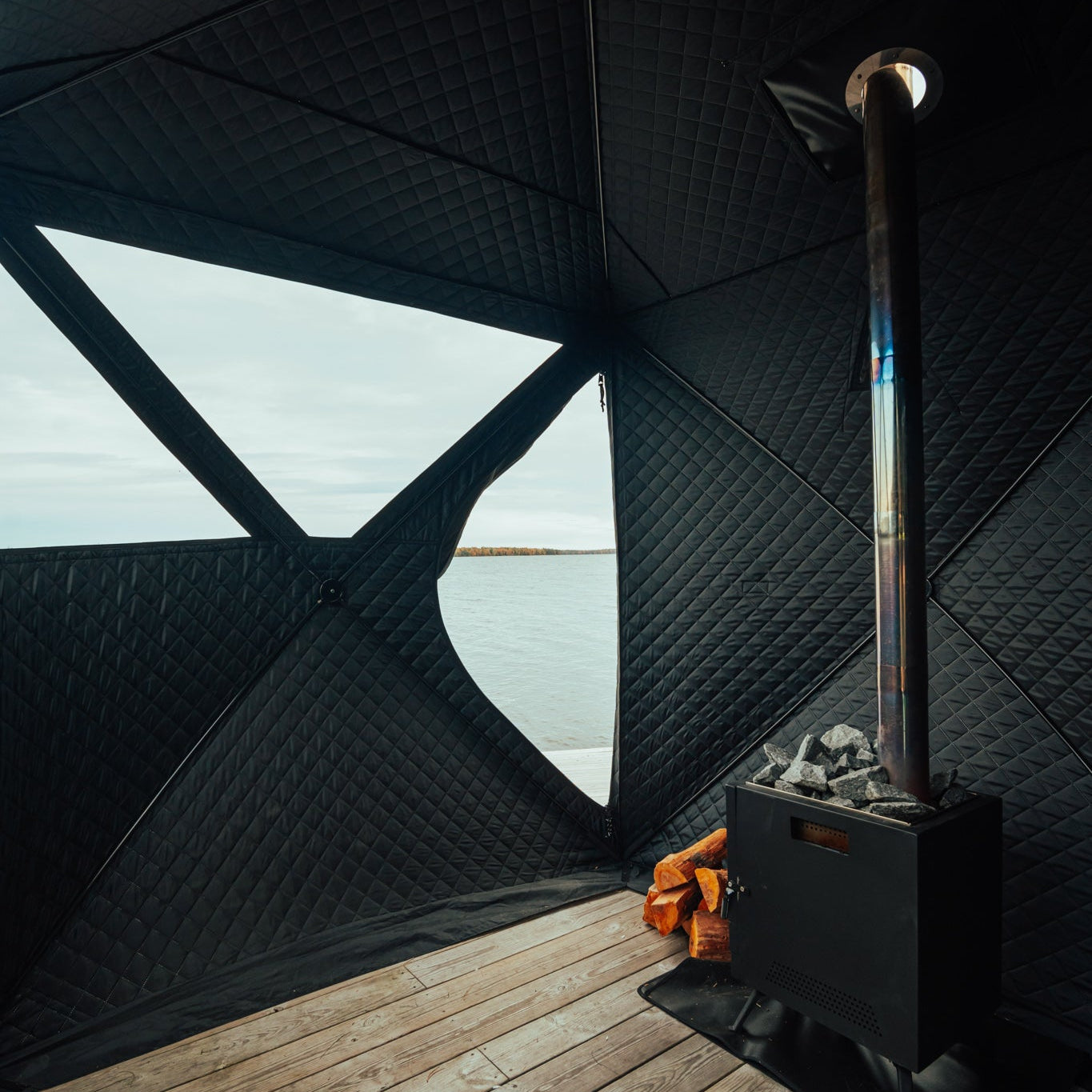 Tente sauna mobile Isen avec poêle à sauna