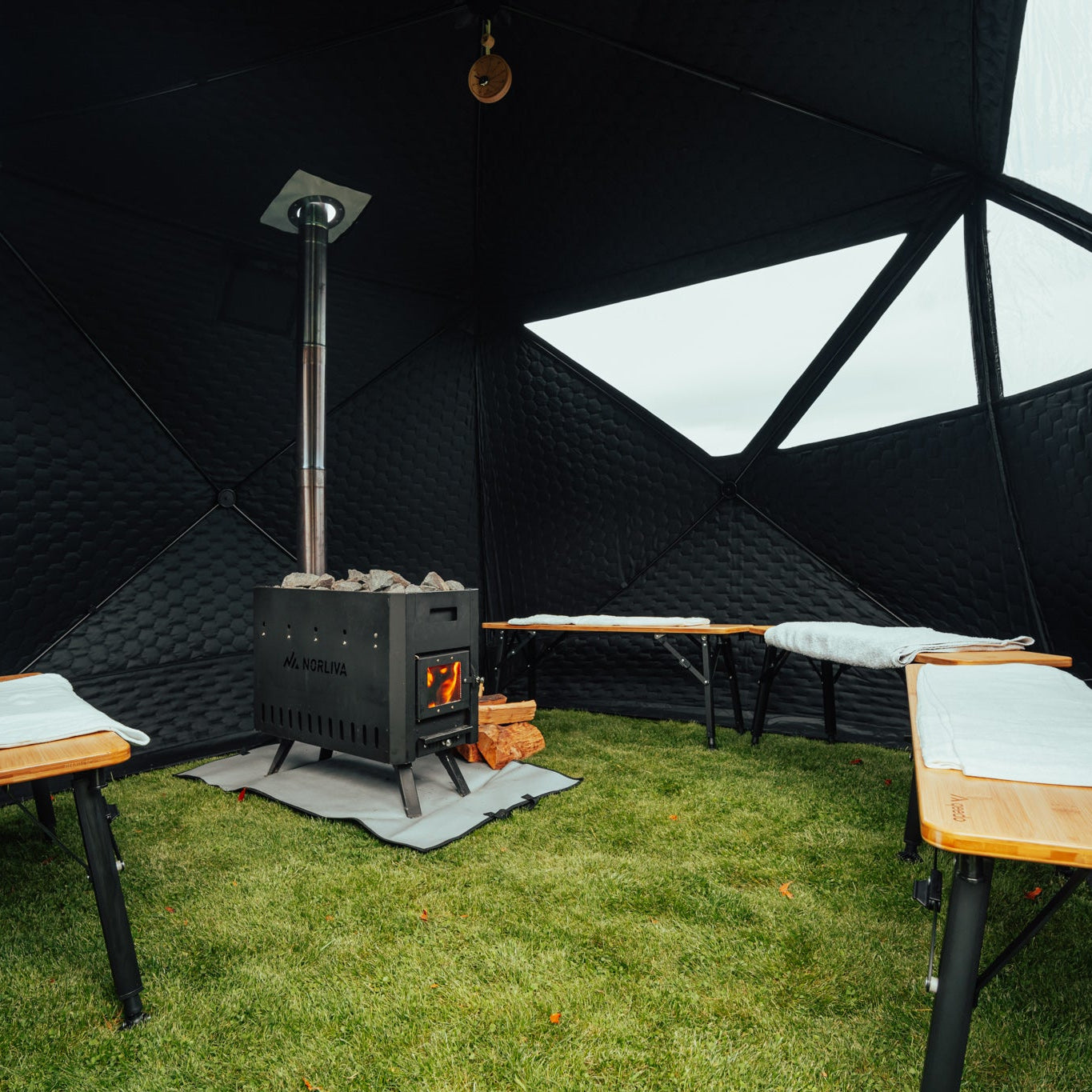 Mobiles Saunazelt Fjorden (ohne Saunaofen)