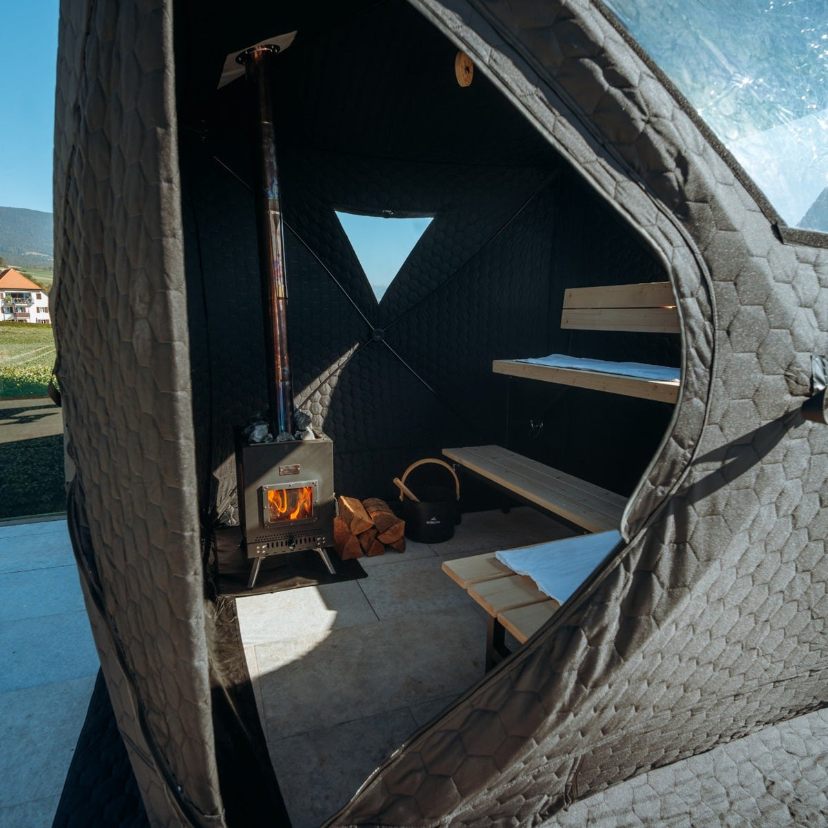 Tente sauna mobile Isen 3.0 avec poêle de sauna