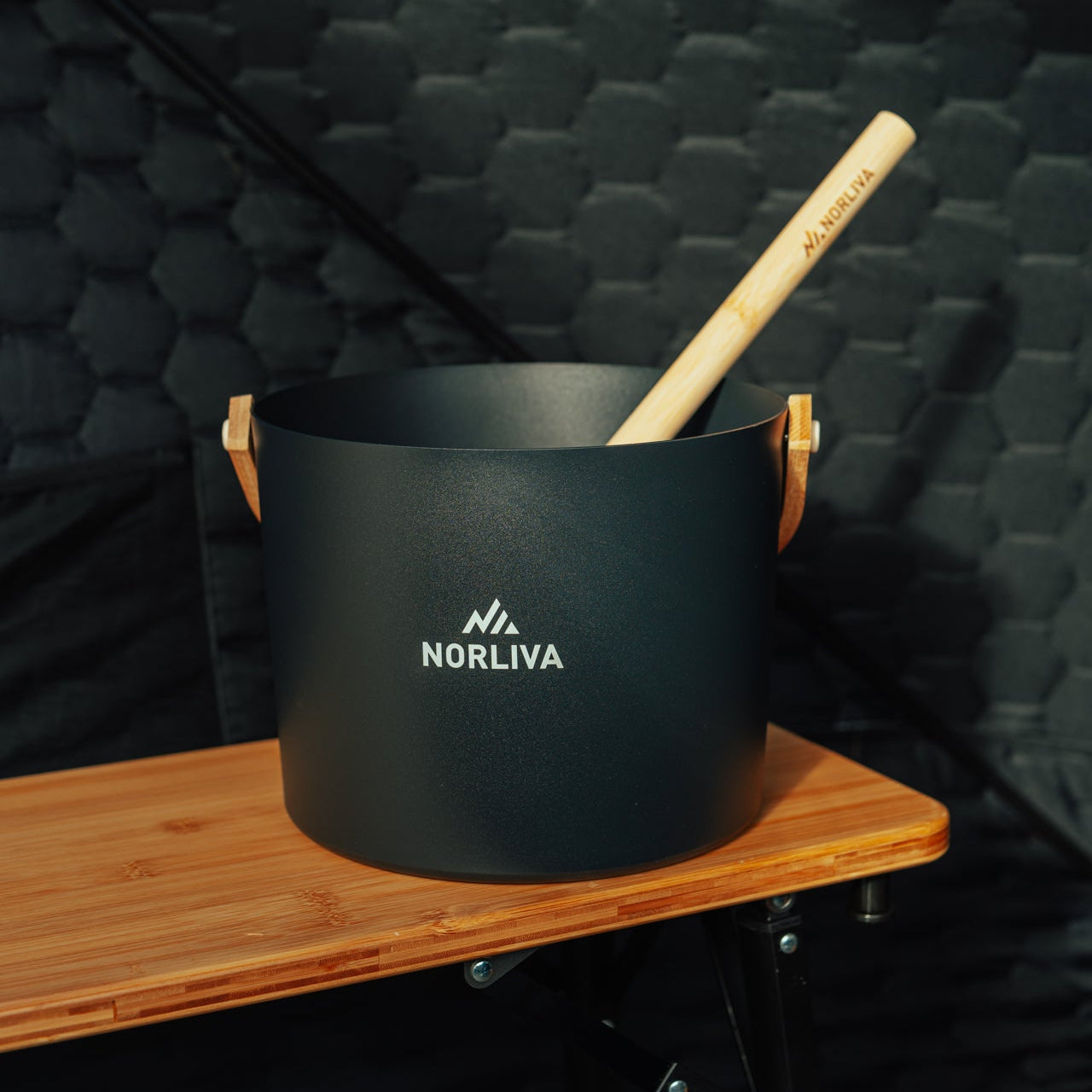 Set: Saunazelt Fjorden + Ofen + Sauna-Zubehör + Bänke + Eistonne