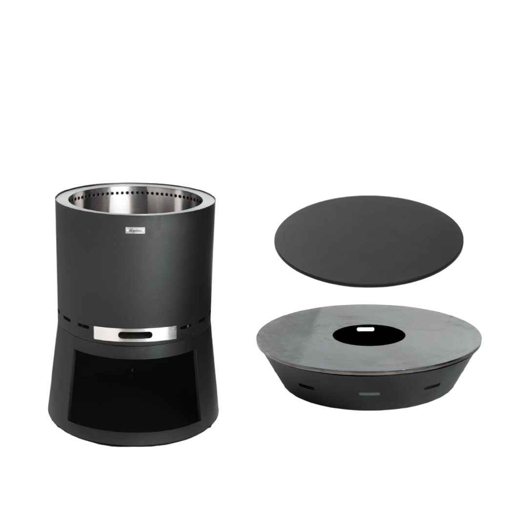 Set: Skara Pluss + Feuerplatten-Grill + Deckel