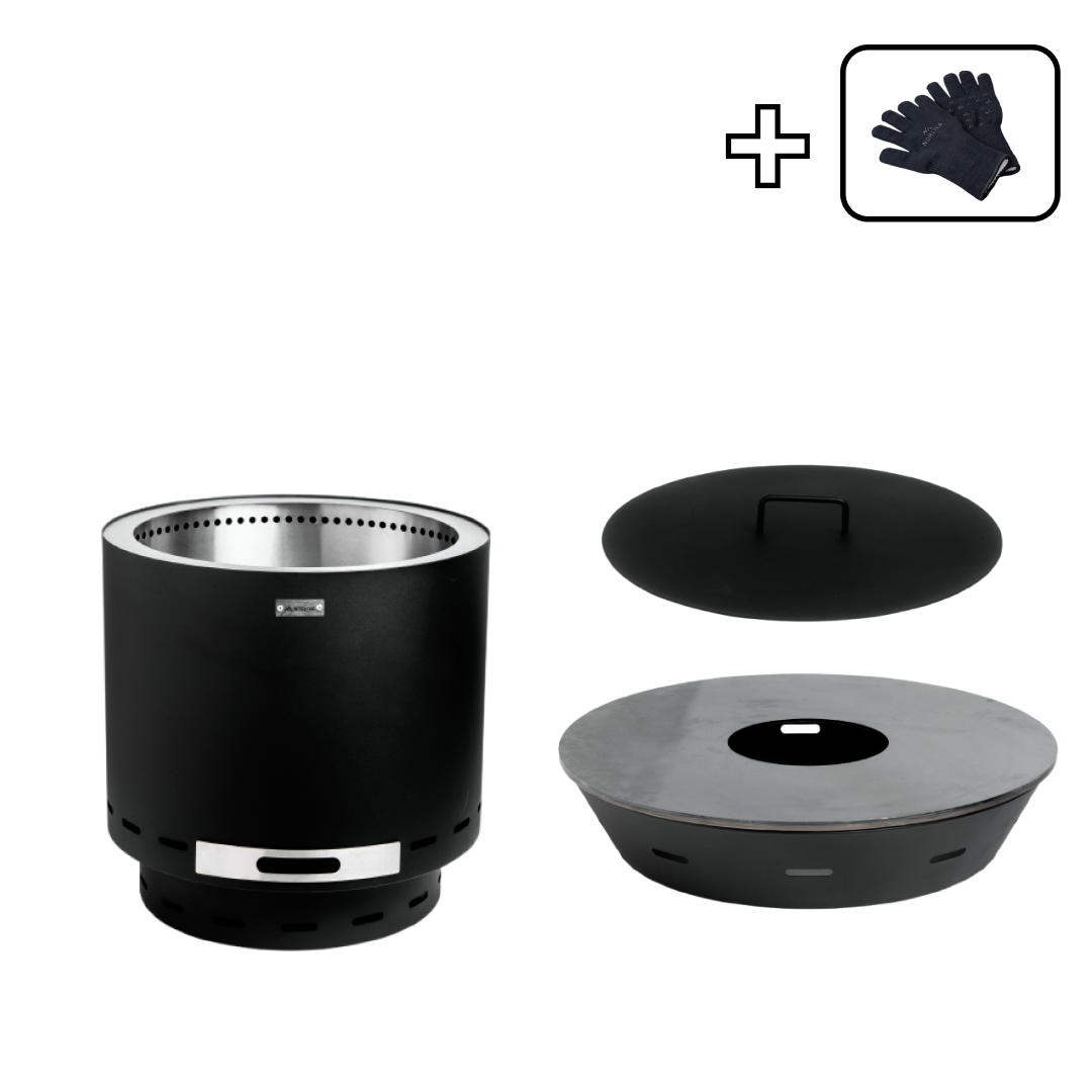Set: Skara + Feuerplatten-Grill + Deckel