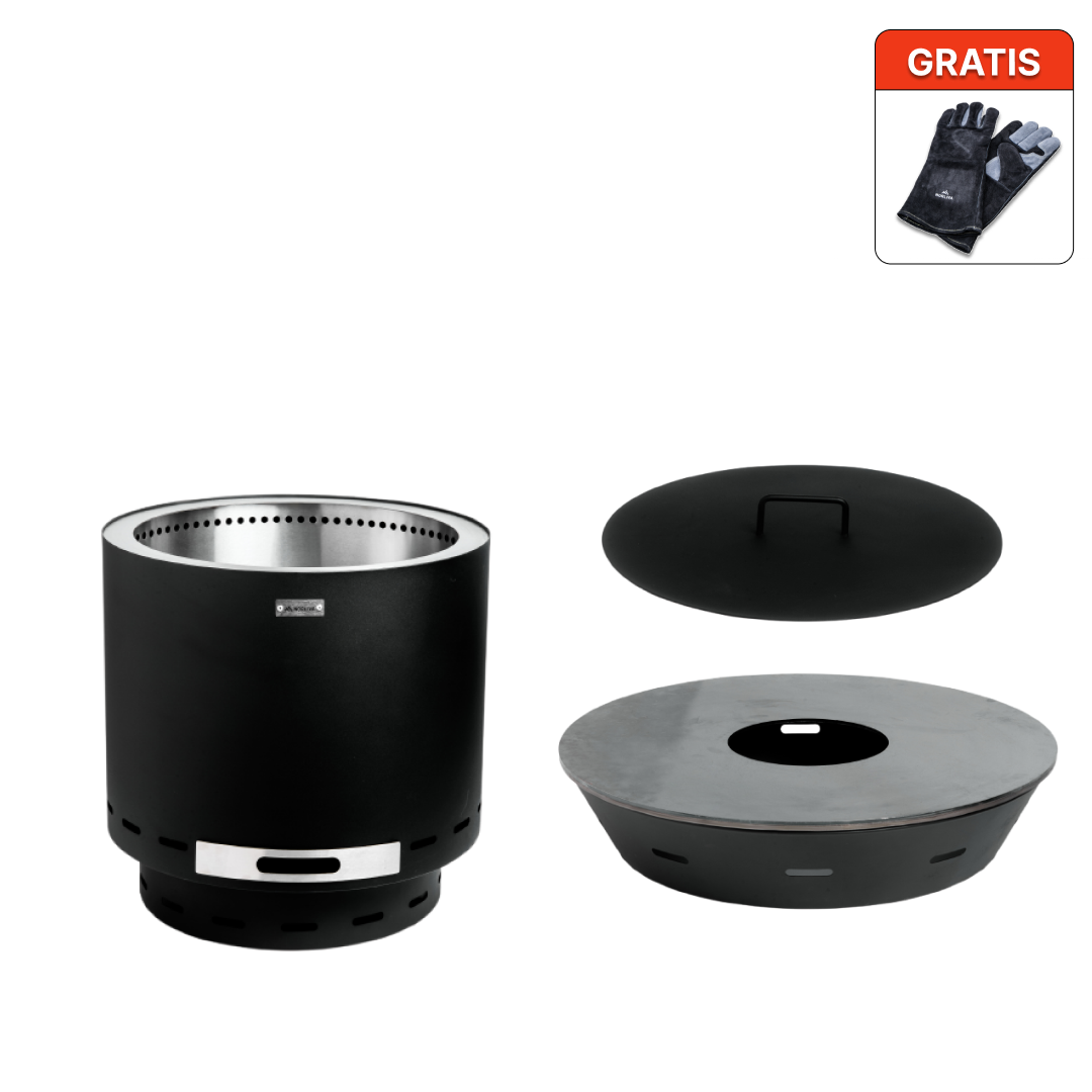 Set: Skara + Feuerplatten-Grill + Deckel