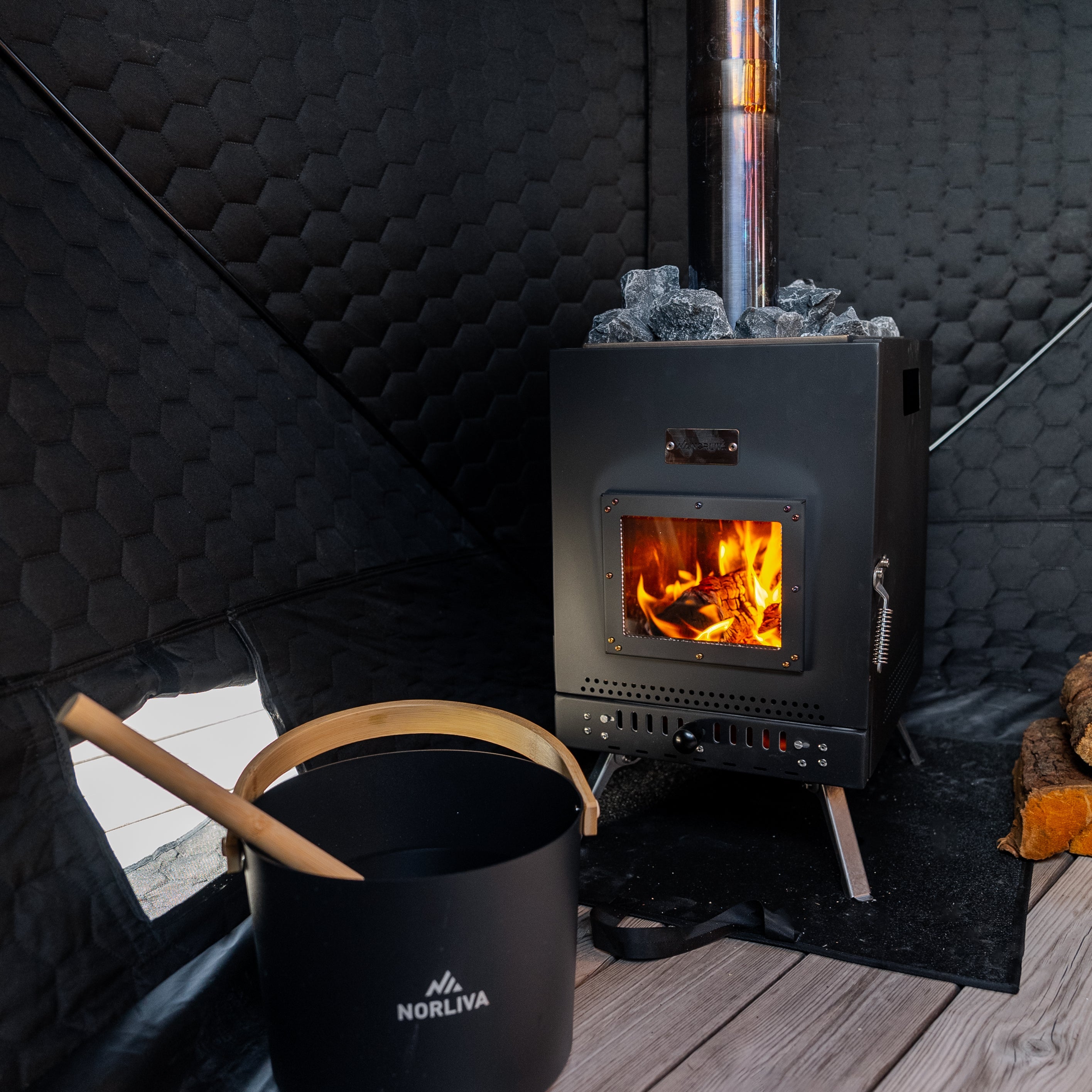 Tente sauna mobile Isen 2.0 avec poêle à sauna