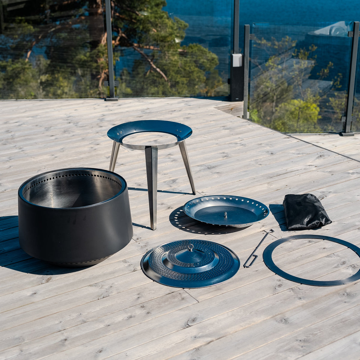 Set: Juna Pluss + Feuerplatten-Grill + Deckel