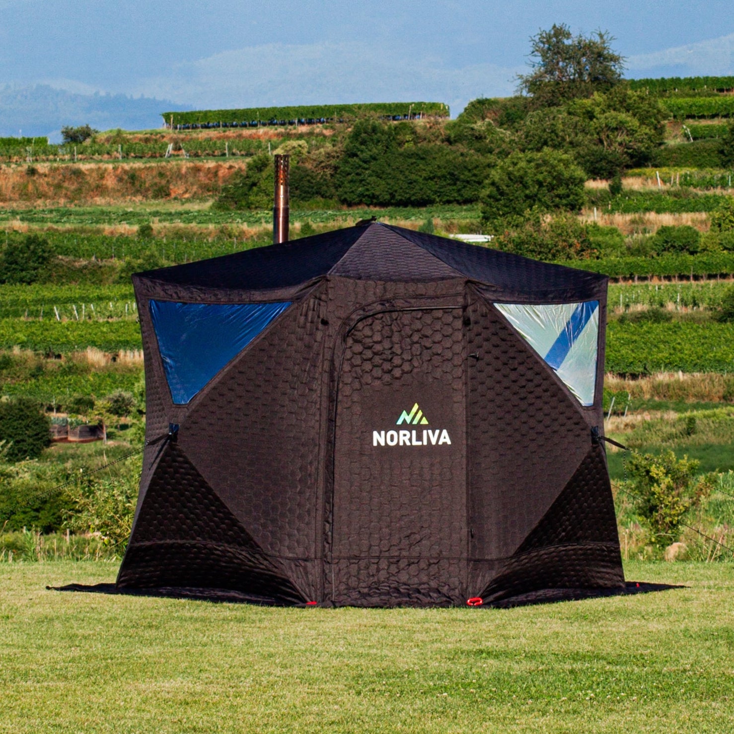Tente sauna mobile Dalen avec poêle à sauna