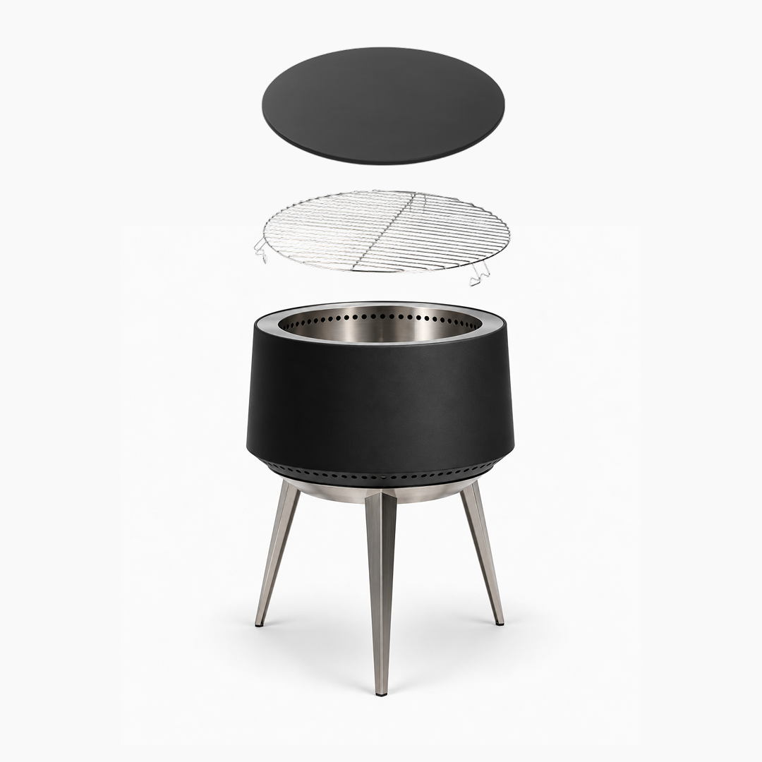 Set: Juna Pluss + Deckel + Grillrost