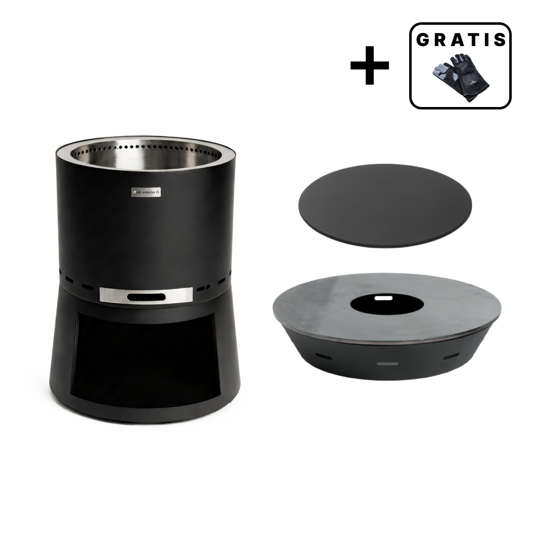 Set: Skara Pluss + Feuerplatten-Grill + Deckel