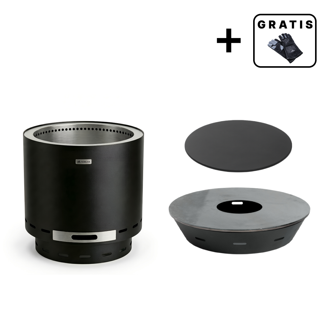 Set: Skara + Feuerplatten-Grill + Deckel