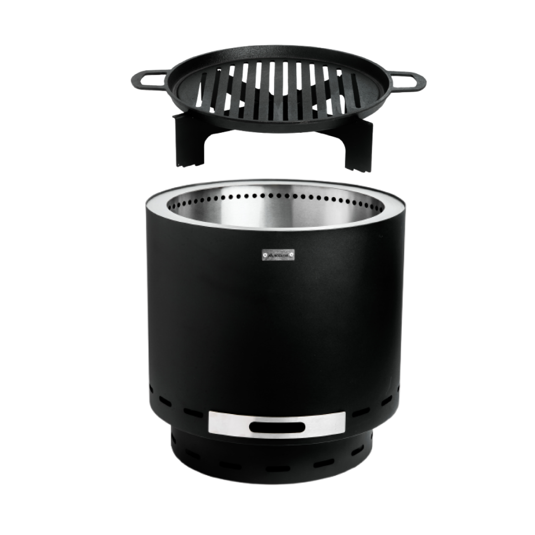 Ensemble : Skara + grille en fonte